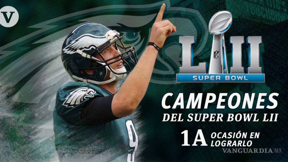 Los Eagles de Filadelfia son los campeones del Super Bowl LII