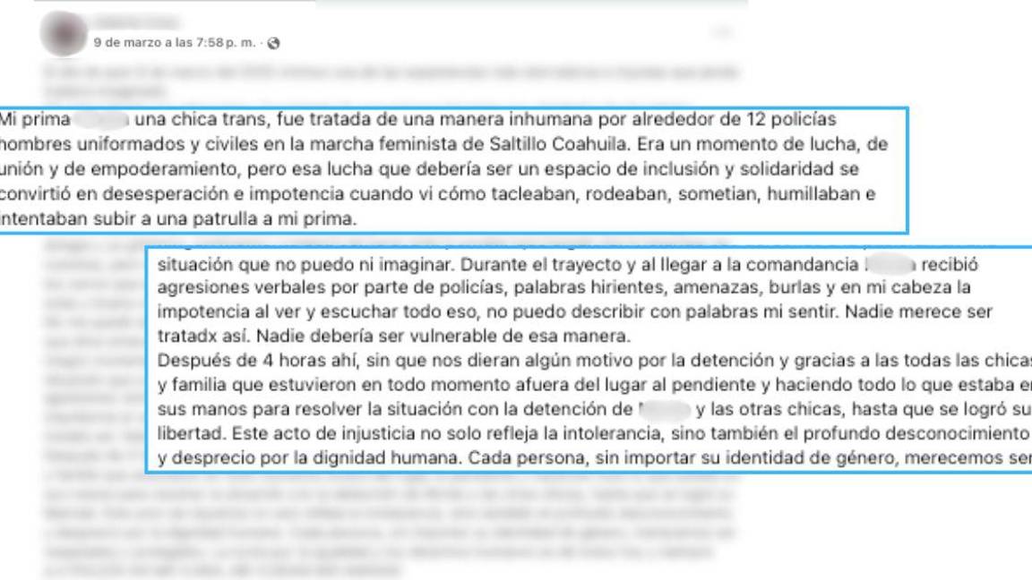 $!Señales en la Marcha del 8M 2025 en Saltillo
