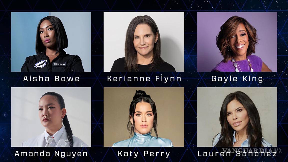 Katy Perry y Lauren Sánchez, esposa de Bezos, conforman la primera tripulación femenina de Blue Origin