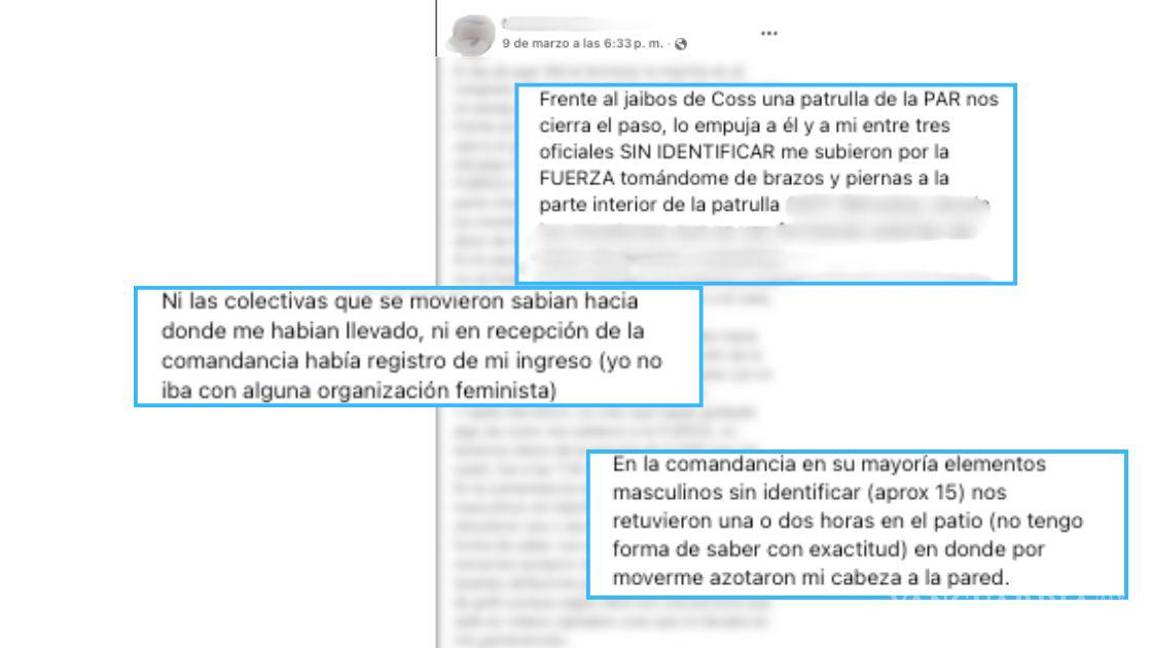 $!Señales en la Marcha del 8M 2025 en Saltillo