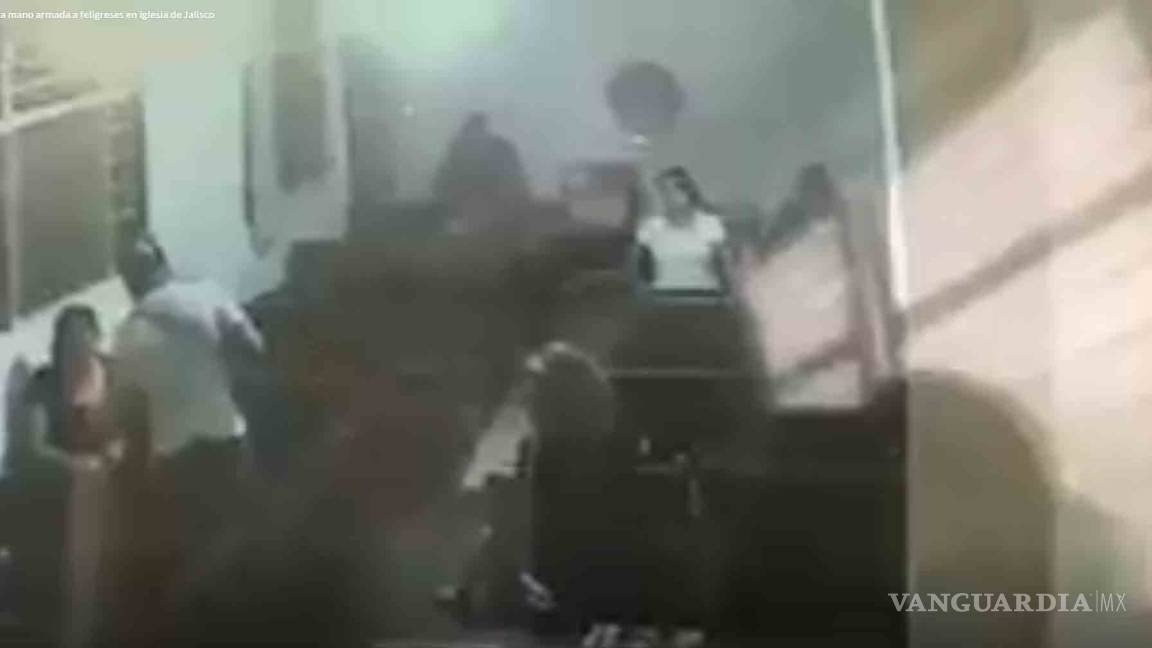 Video exhibe cómo asaltan a feligreses en iglesia de Guadalajara