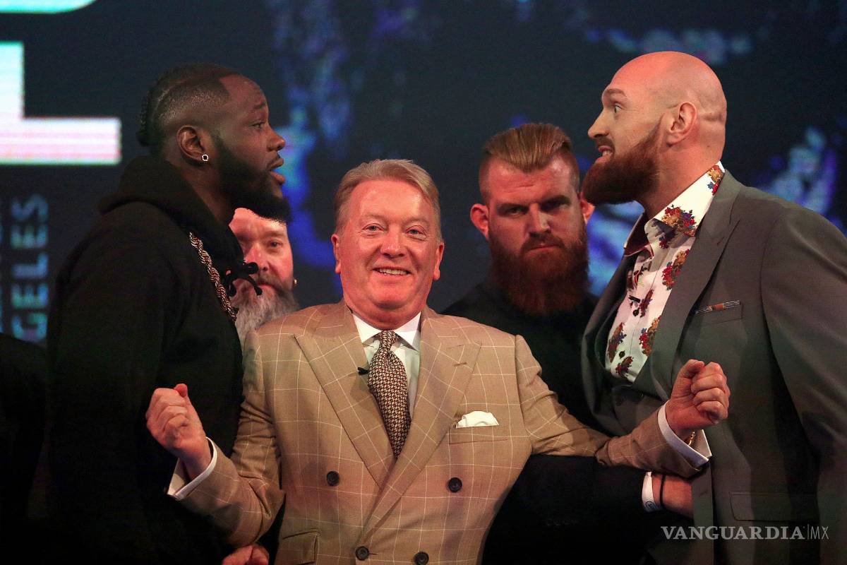 Wilder y Fury por poco se pelean durante la presentación de su combate