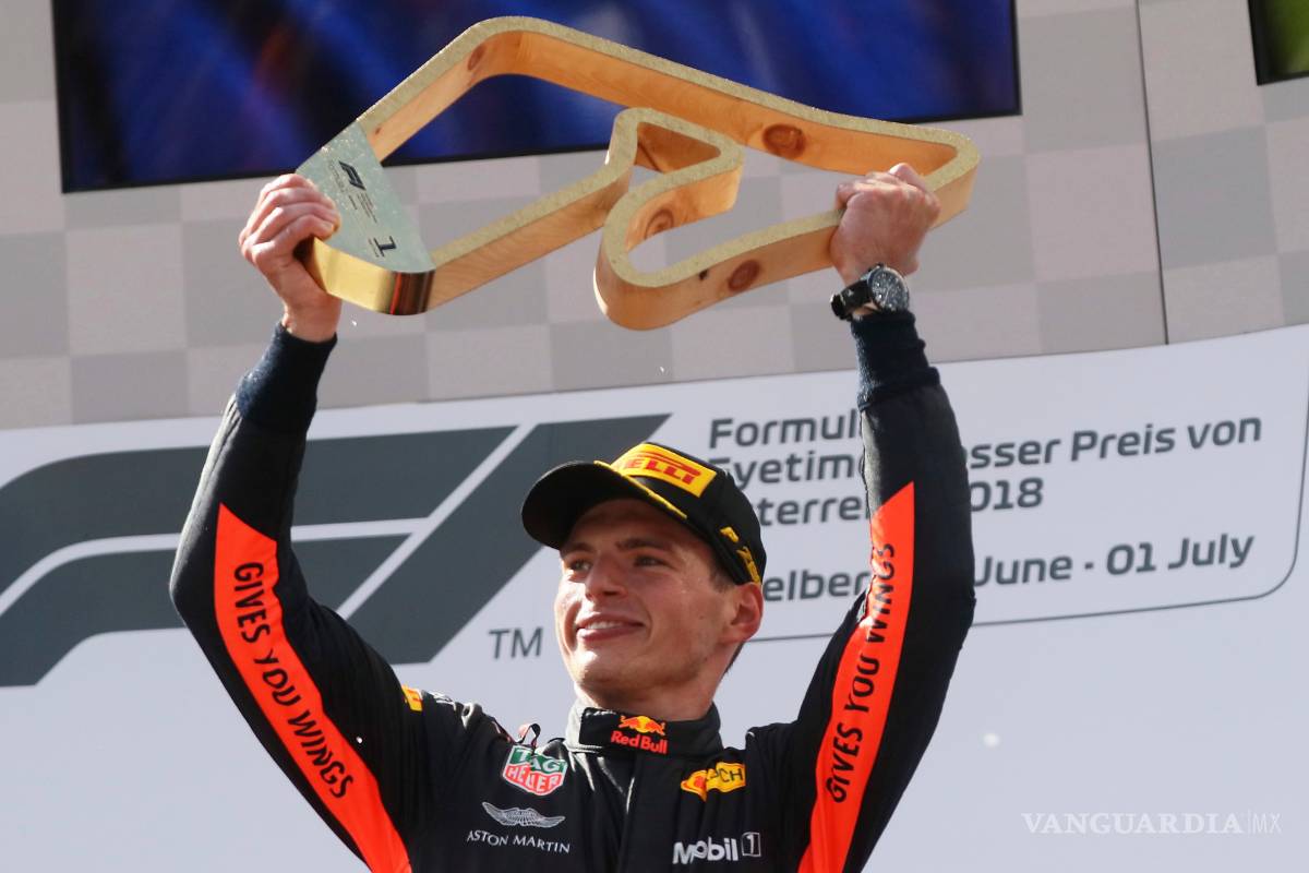 Sorprende Verstappen y gana el GP de Austria