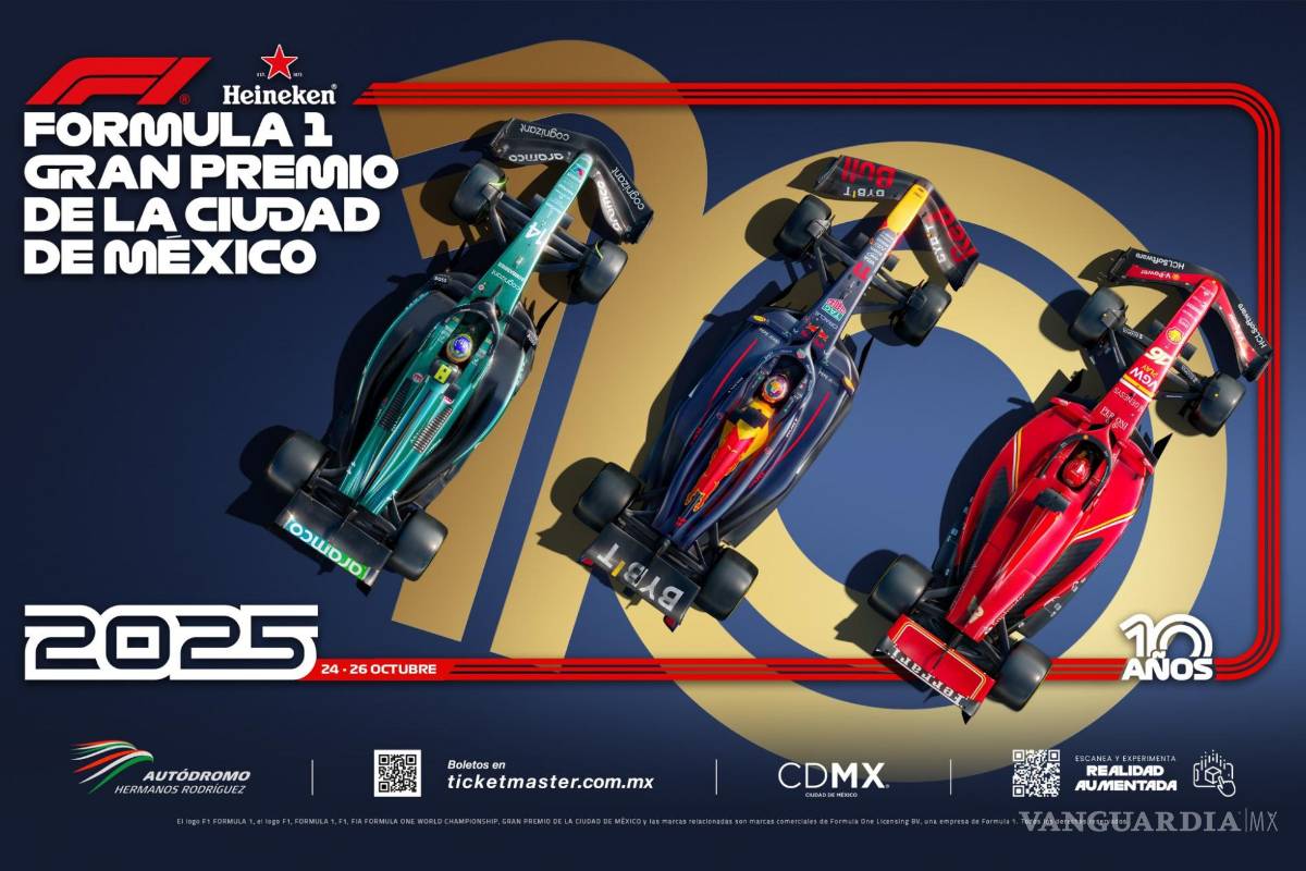 El Gran Premio de México presenta un póster conmemorativo para la edición de 2025