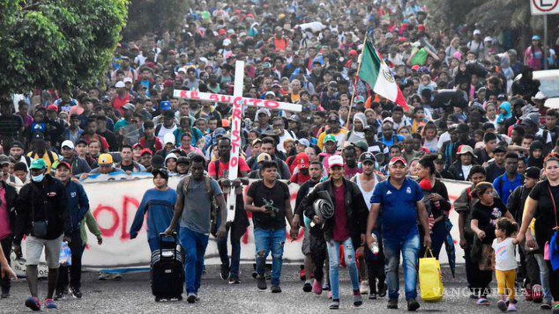 $!Caravana de más de 10 mil migrantes se dirige a Estados Unidos