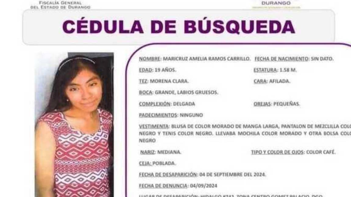 Regresa a casa Maricruz, alumna de UANE desaparecida en La Laguna