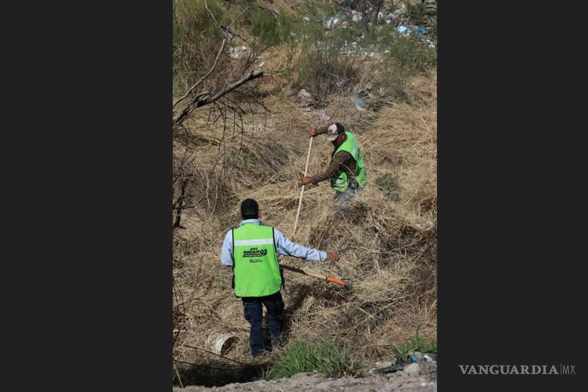 Intensifican trabajos de limpieza y mantenimiento en la colonia La Herradura, en Saltillo