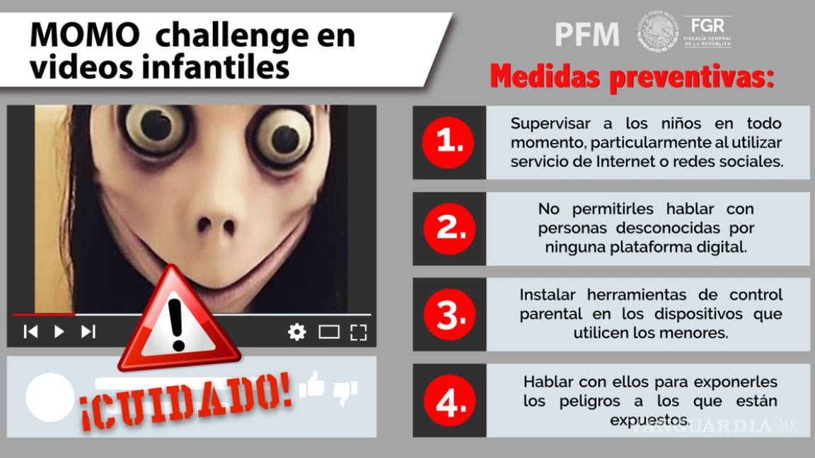 'Momo Challenge’ alerta a la Fiscalía General de la República y advierten a las familias mexicanas a tomar medidas preventivas