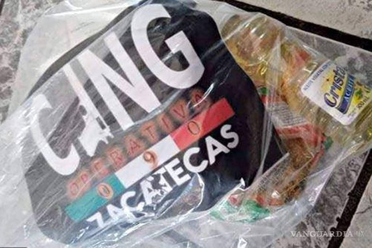CJNG repartió despensas a afectados por lluvias en Zacatecas