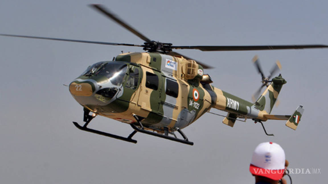 Cae helicóptero en India y mueren cinco personas