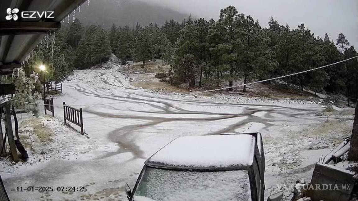 Se viste de blanco la Sierra de Arteaga; autoridades restringen acceso ante riesgos