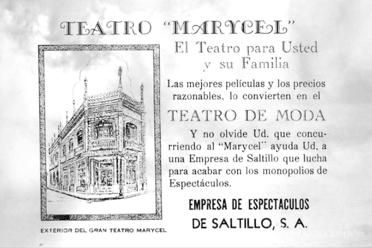 Relatos y retratos de Saltillo: Cine Manuel Acuña y Teatro Cine Marycel
