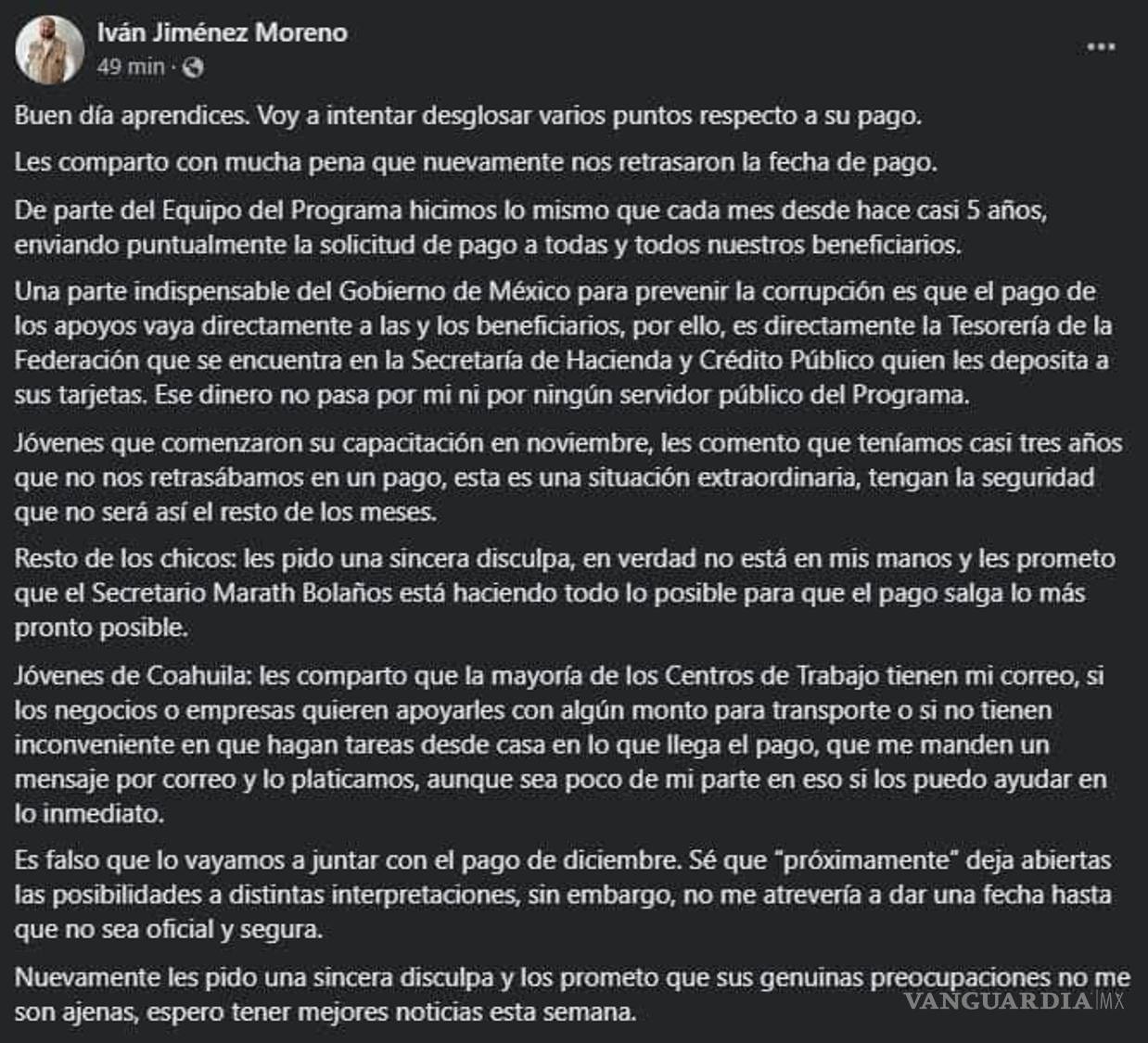 $!La ilusión de recibir su primer pago (en algunos casos), se convirtió en frustración para decenas de jóvenes.