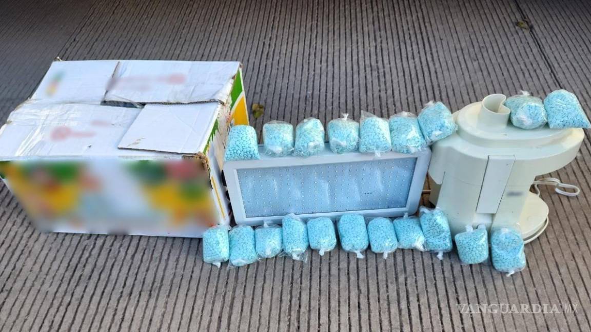 GN intercepta 20 mil pastillas dentro de lámpara led y extractor de jugos en Sinaloa