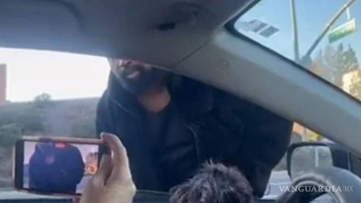 $!El momento fue captado por una persona que acompañaba a la afectada.