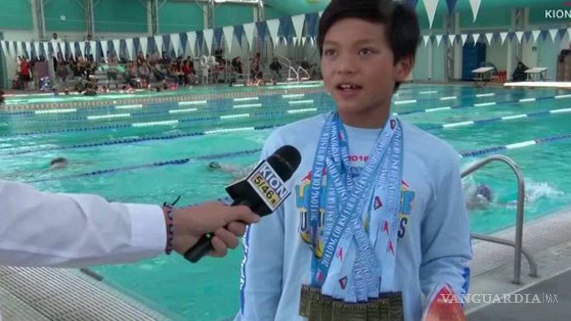 $!Clark Kent Apadua, el Súper Niño que está rompiendo las marcas de Michael Phelps