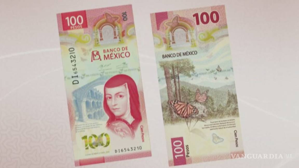 Presentan nuevo billete de 100 pesos de Sor Juana
