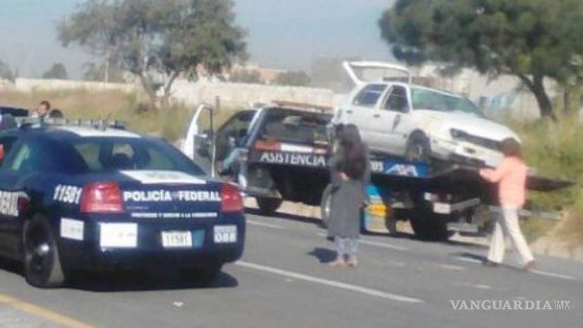 Cerdo provoca accidente carretero en Puebla; hay 6 heridos