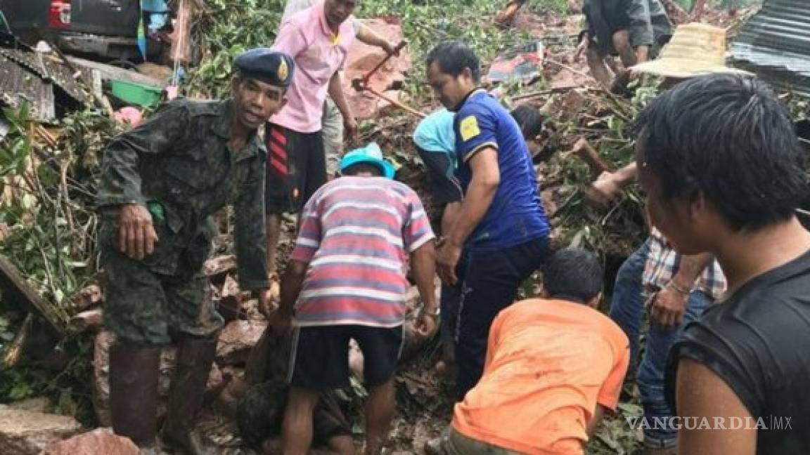 Siete muertos y dos desaparecidos por desprendimiento de tierra en Tailandia