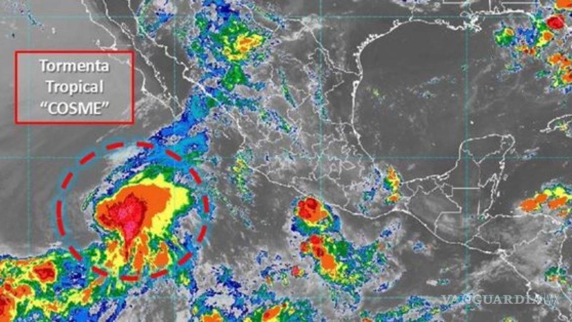 Se forma Cosme, tercera tormenta tropical en el Pacífico