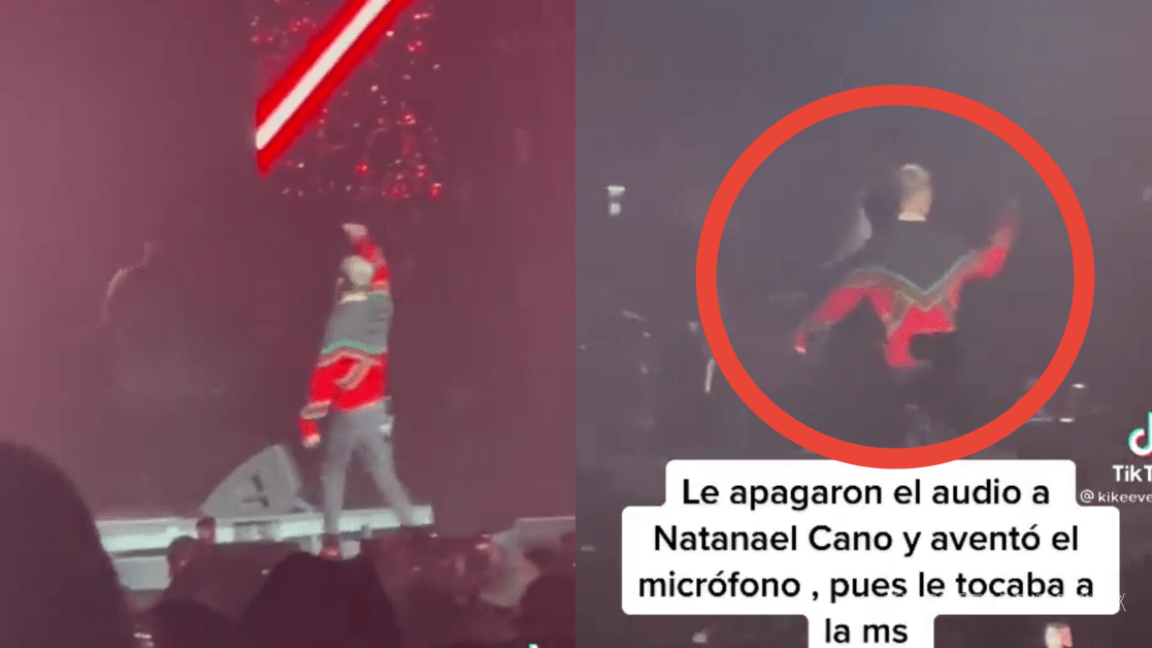 Natanael Cano hace berrinche en concierto con la Banda MS, fans lo abuchean y bajan del escenario