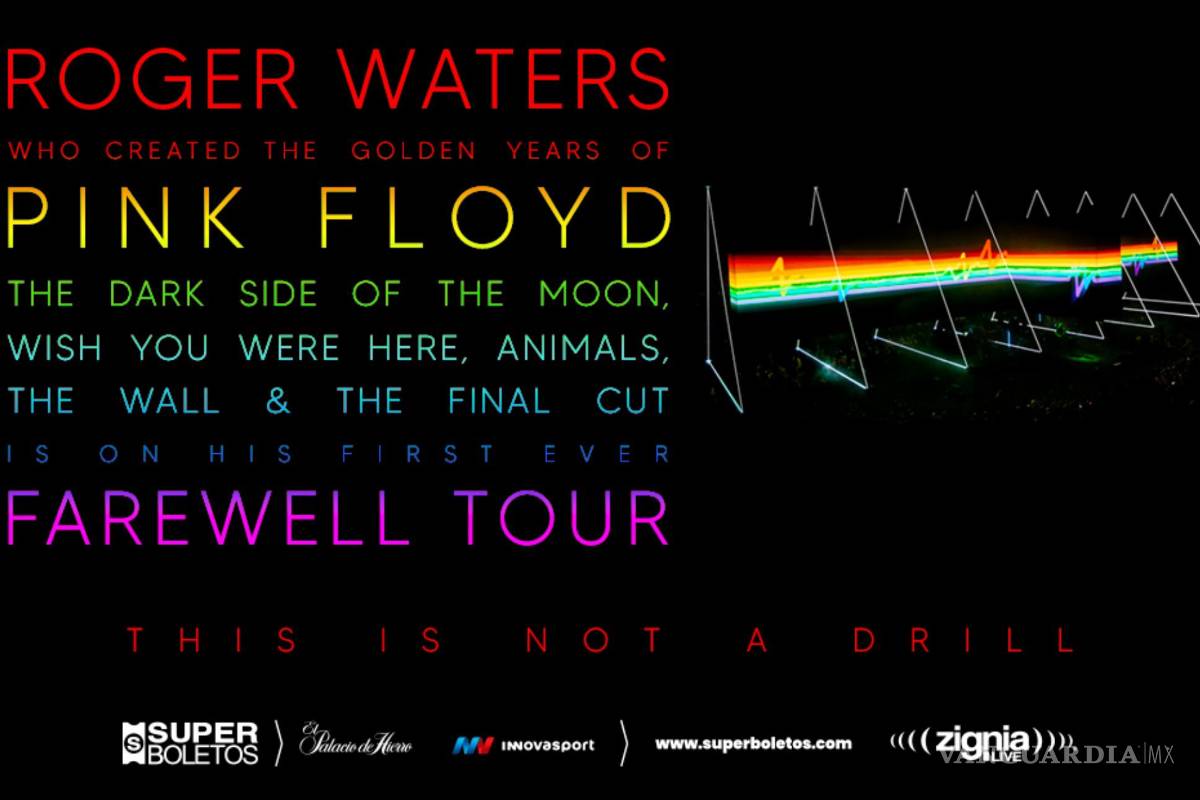 $!Poster promocional del concierto de Roger Waters en la Arena Monterrey.