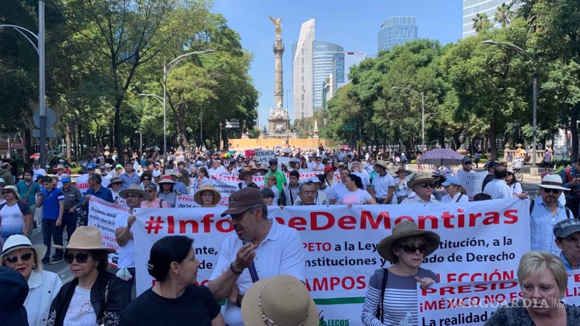 $!Protestas contra AMLO en varios puntos del país, en su Primer Informe