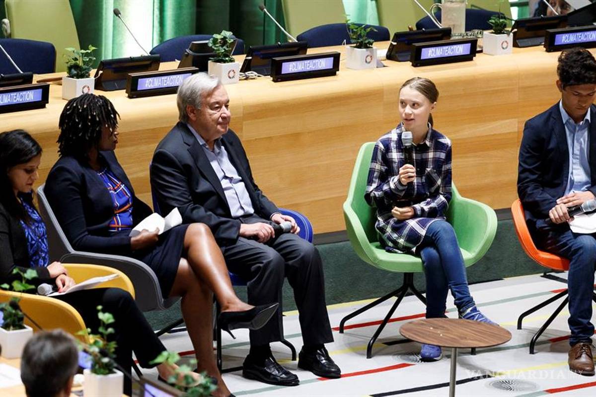 Greta Thunberg exige en la ONU acciones contra cambio climático