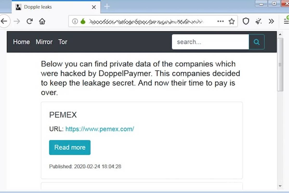$!Amenazan supuestos hackers que atacaron a Pemex con exhibir datos si el Gobierno no paga un rescate