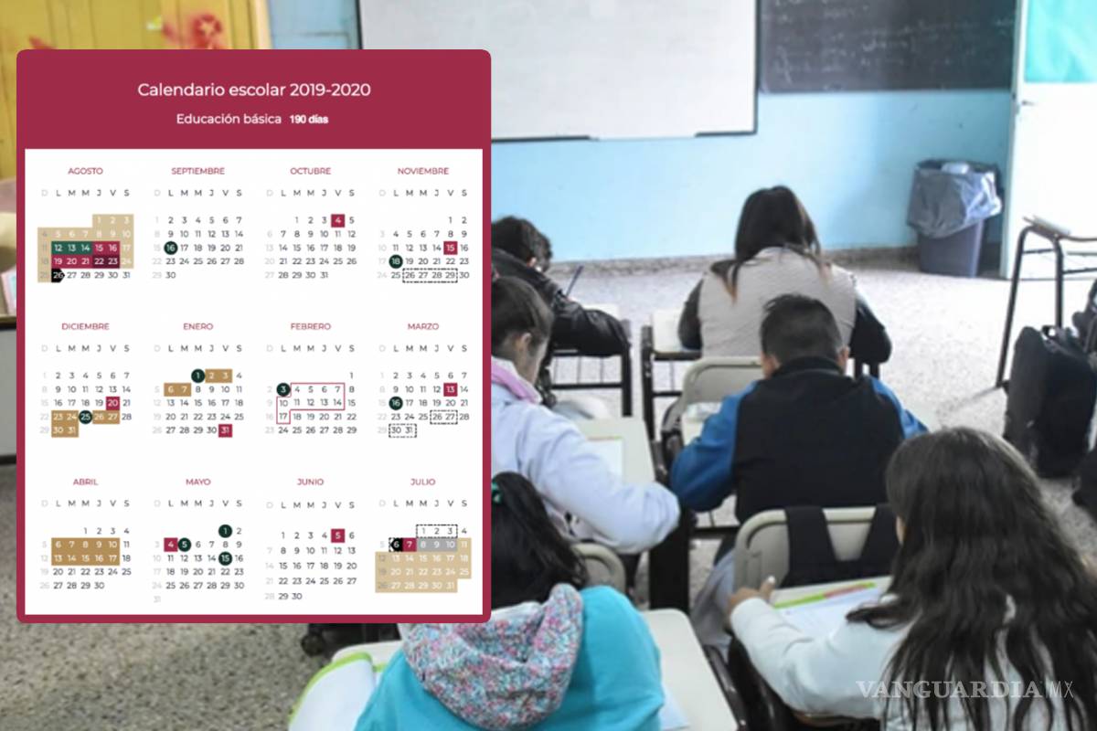 SEP publica calendario con cambios... así serán los 'puentes' del ciclo escolar 2019-2020