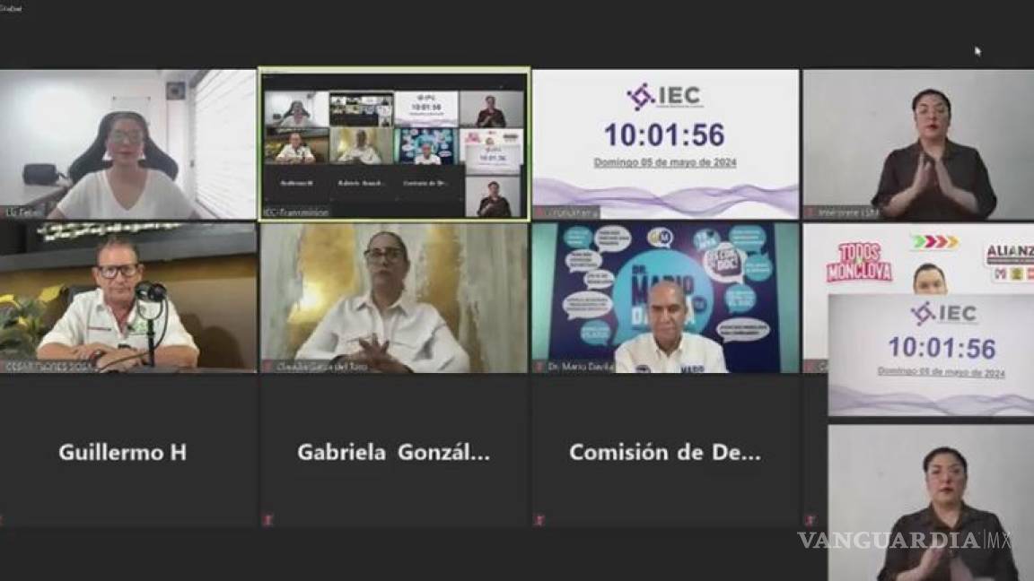 Debaten virtualmente candidatos a la alcaldía de Monclova