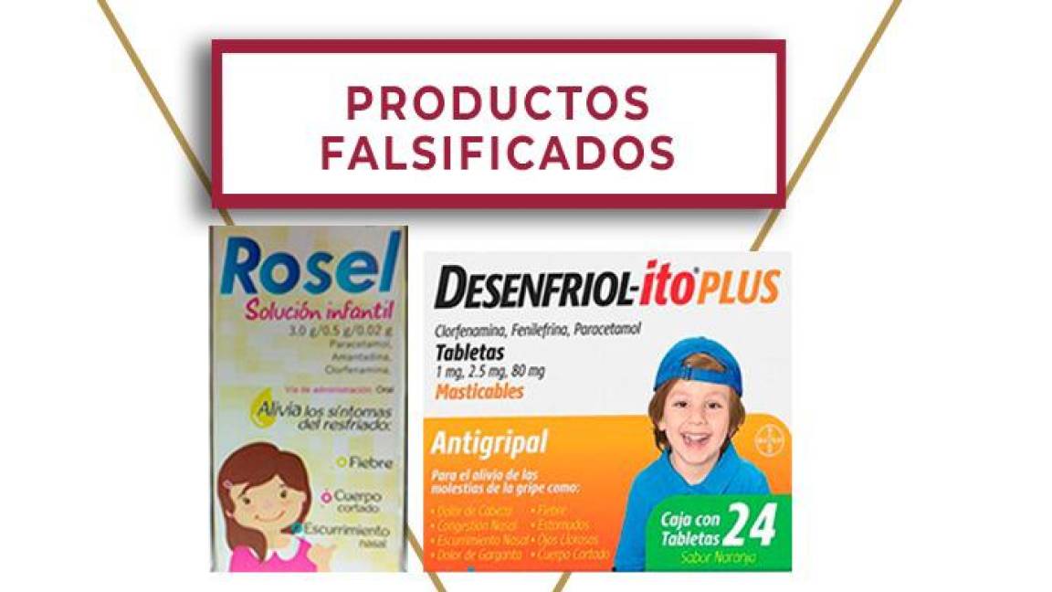 Alerta Cofepris falsificación de medicamentos infantiles