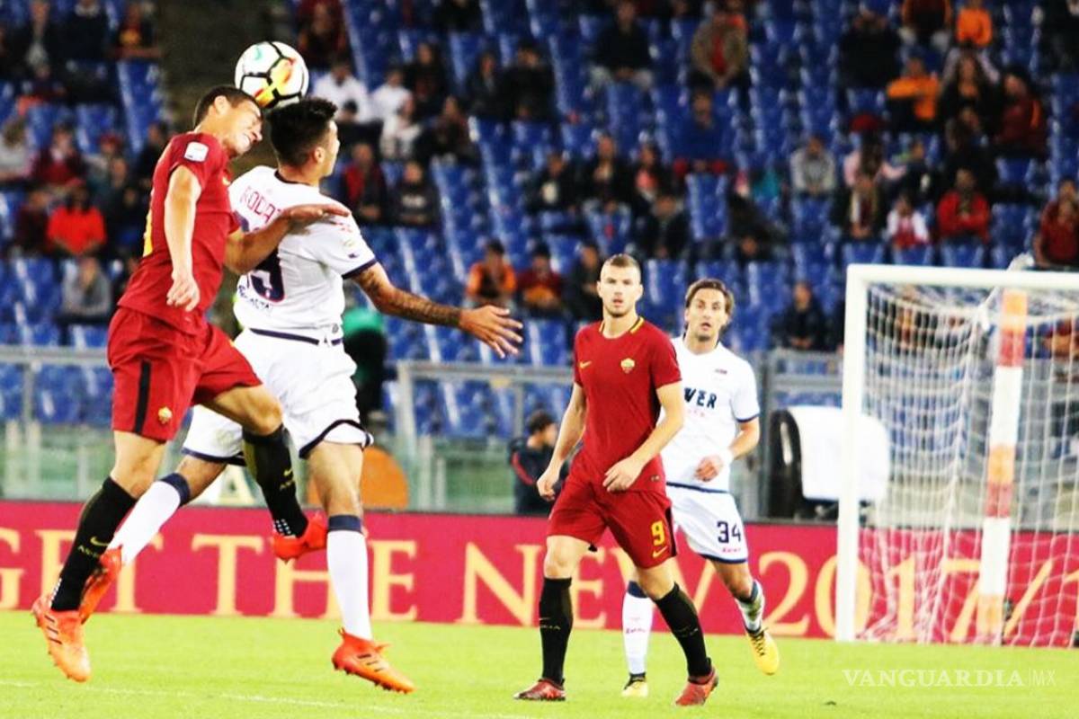 Moreno juega su segundo partido como titular en la Roma