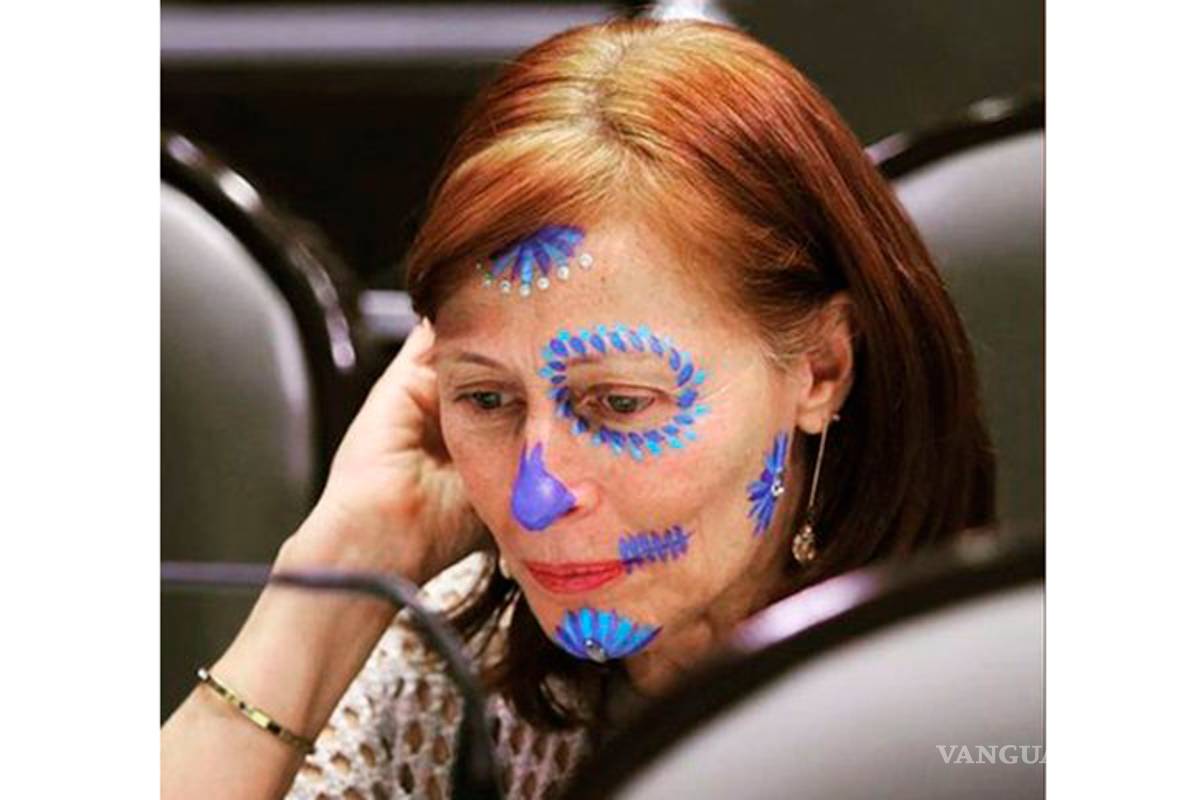 Tatiana Clouthier se va a trabajar maquillada como Catrina