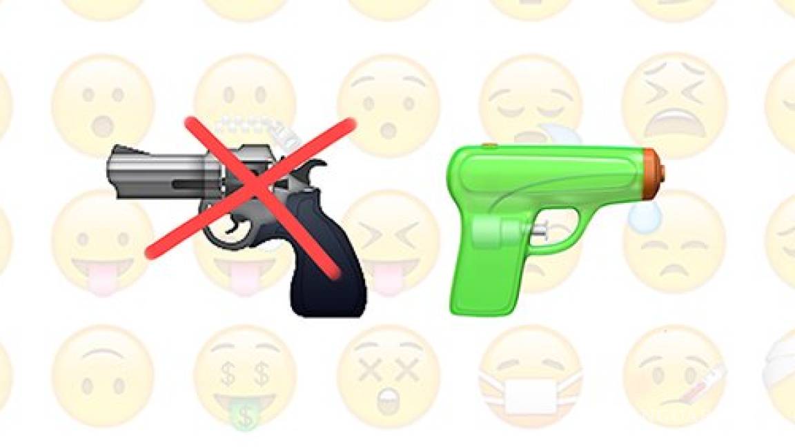 Apple sustituirá emoji de pistola…por una de agua
