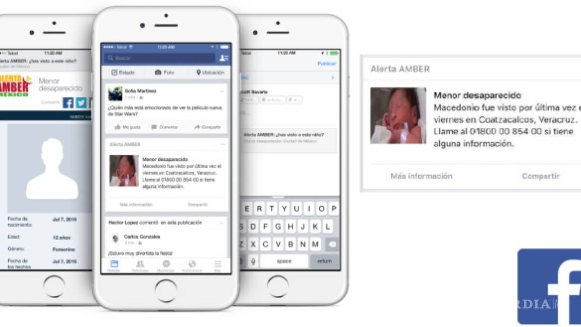 Facebook y Alerta Amber México se unen para localizar a niños desaparecidos
