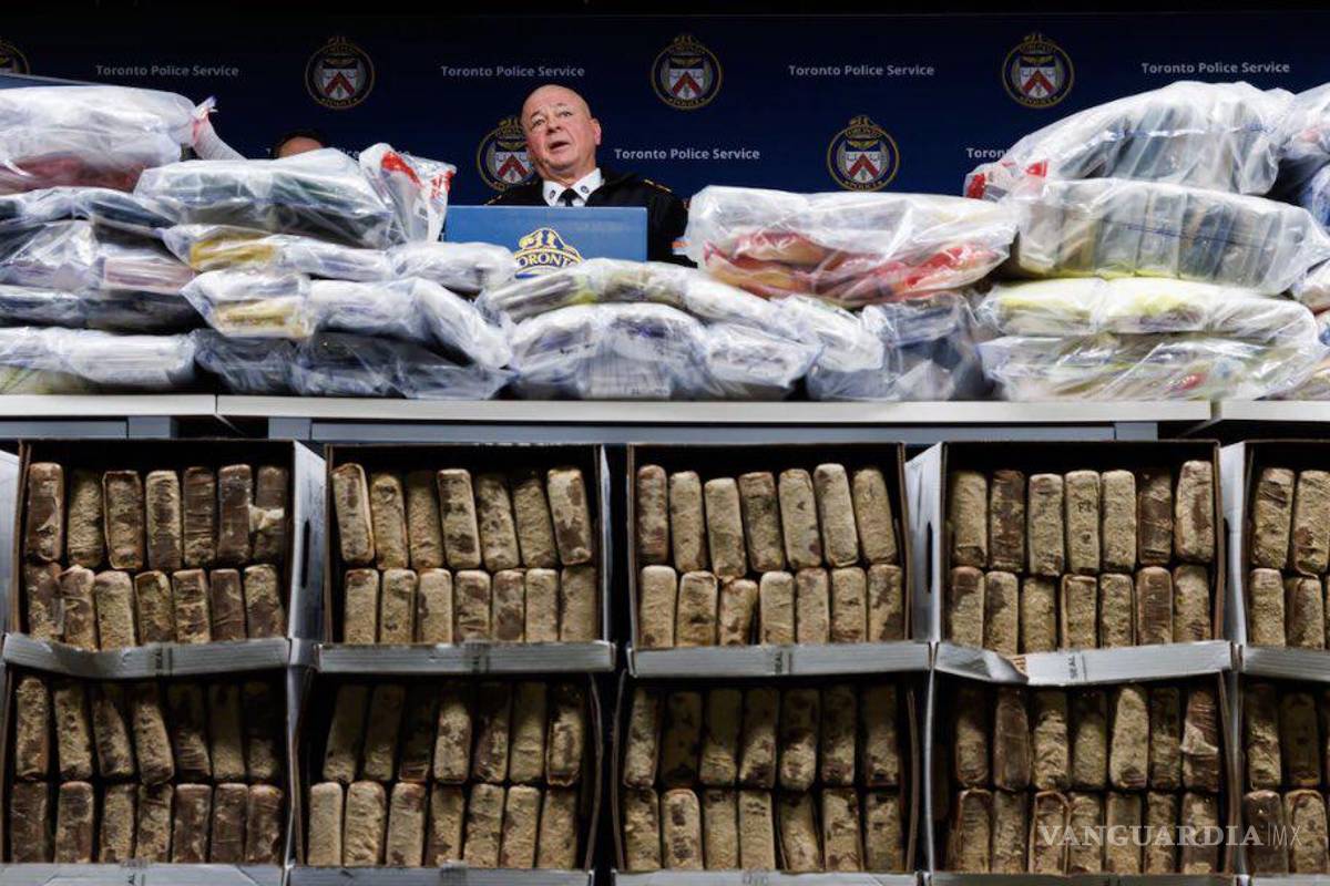 ‘Golpe al crimen’: Decomisan 835 kilos de droga en Canadá; es la mayor incautación en la historia