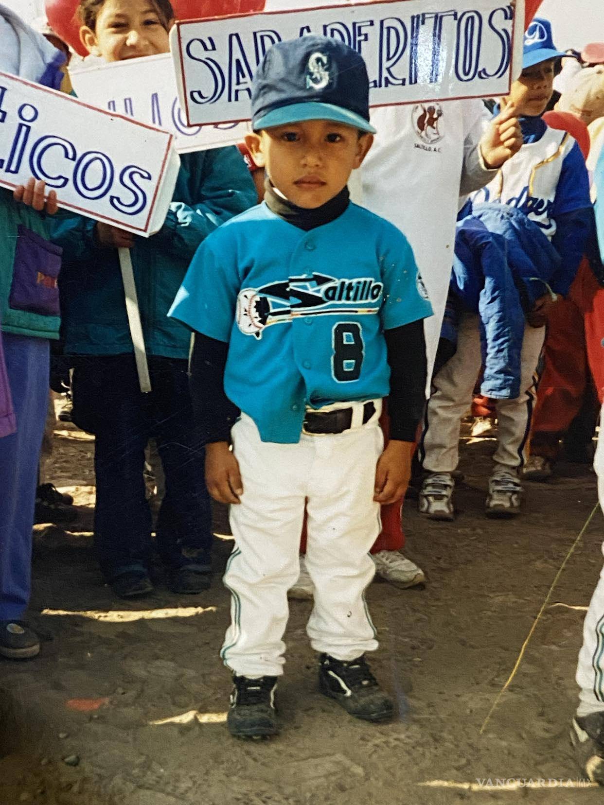 $!Desde chiquito, Villegas sabía que lo suyo era jugar con los Saraperos de Saltillo.