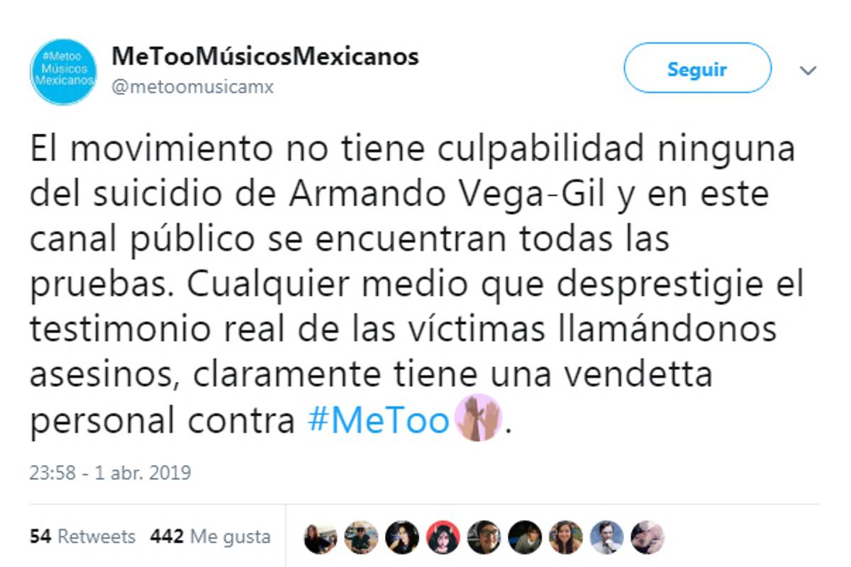Movimiento MeToo se deslinda de la muerte de Armando Vega Gil; denuncia censura y hackeo