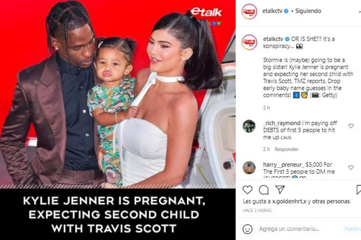 $!La empresaria espera a su segundo hijo junto a Travis Scott, con quien tiene una relación sentimental desde 2017.