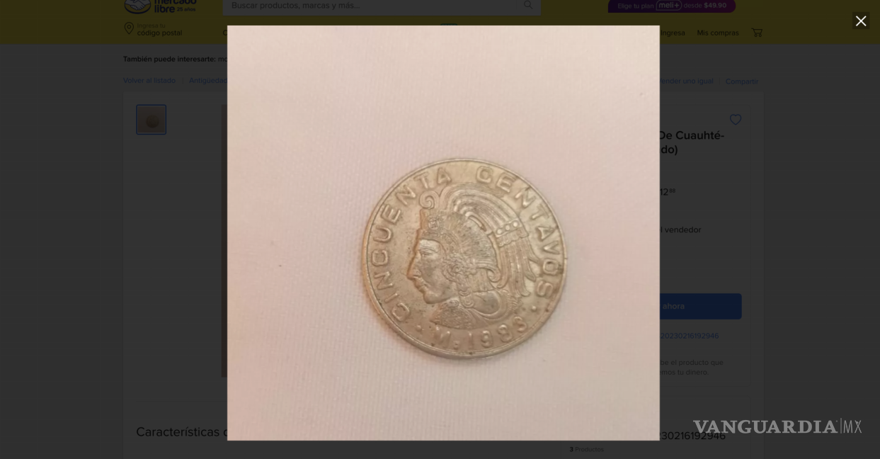 $!Una moneda de 50 centavos con la figura de Cuauhtémoc ha llamado la atención recientemente.