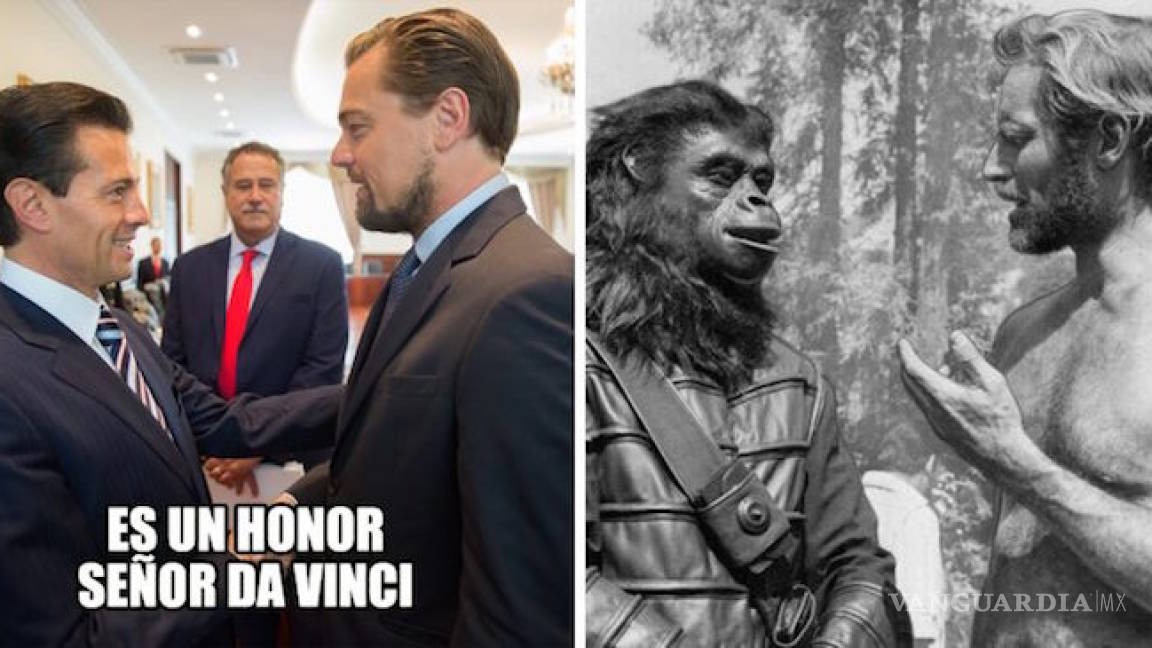 $!Reunión de Peña y Di Caprio desatan memes