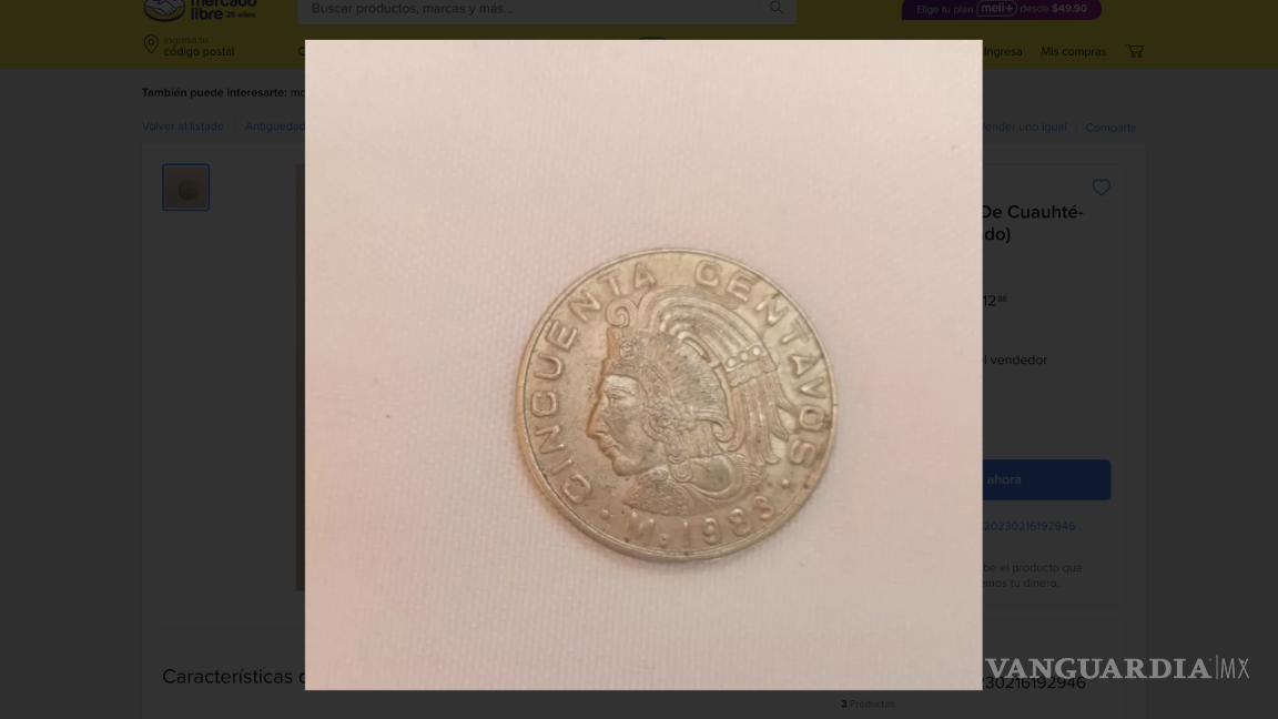 $!Una moneda de 50 centavos con la figura de Cuauhtémoc ha llamado la atención recientemente.