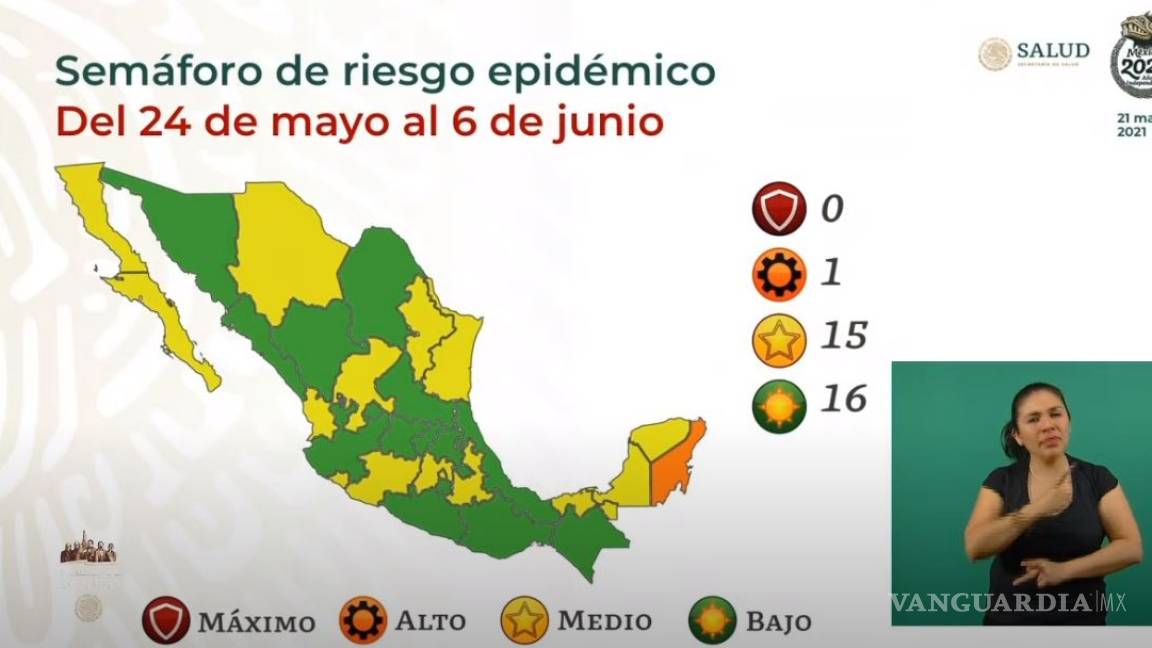 La mitad de México está en color verde en el Semáforo COVID, destaca López-Gatell