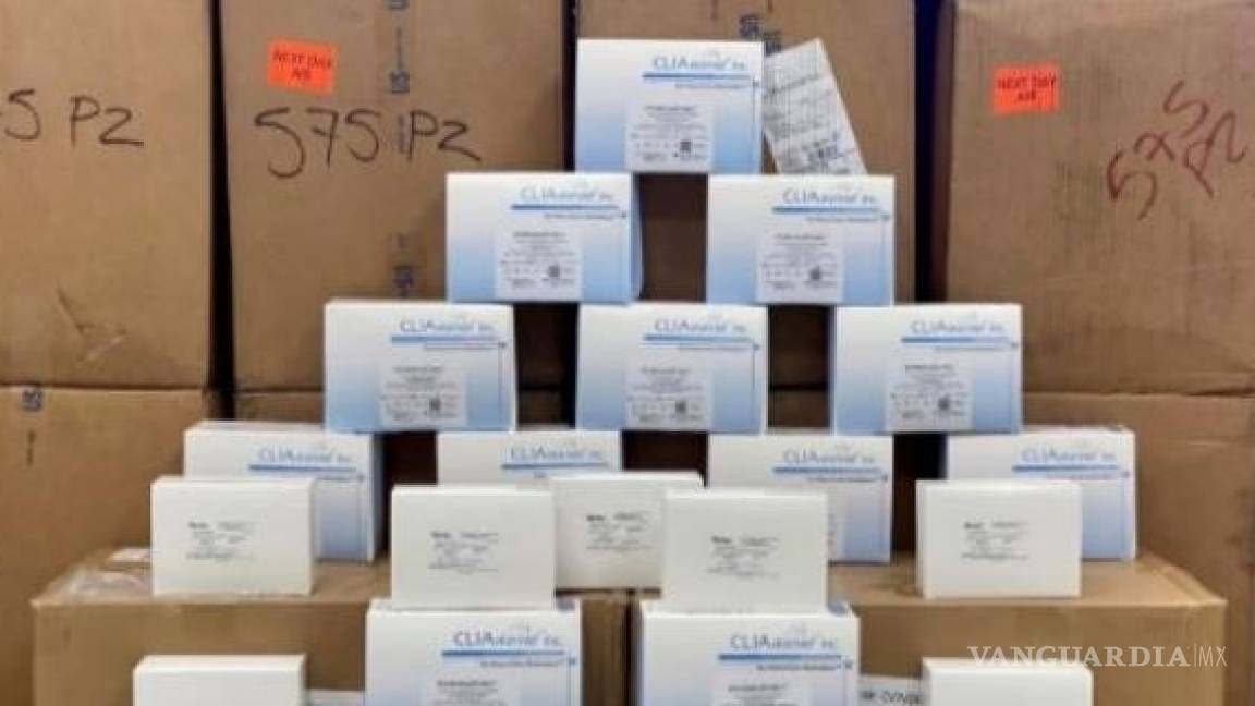 Confiscan más de 10 mil pruebas de COVID en aduana de Juárez