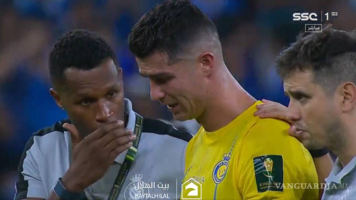 ¡Cristiano Ronaldo rompe en llanto al perder la Copa de Arabia Saudita!