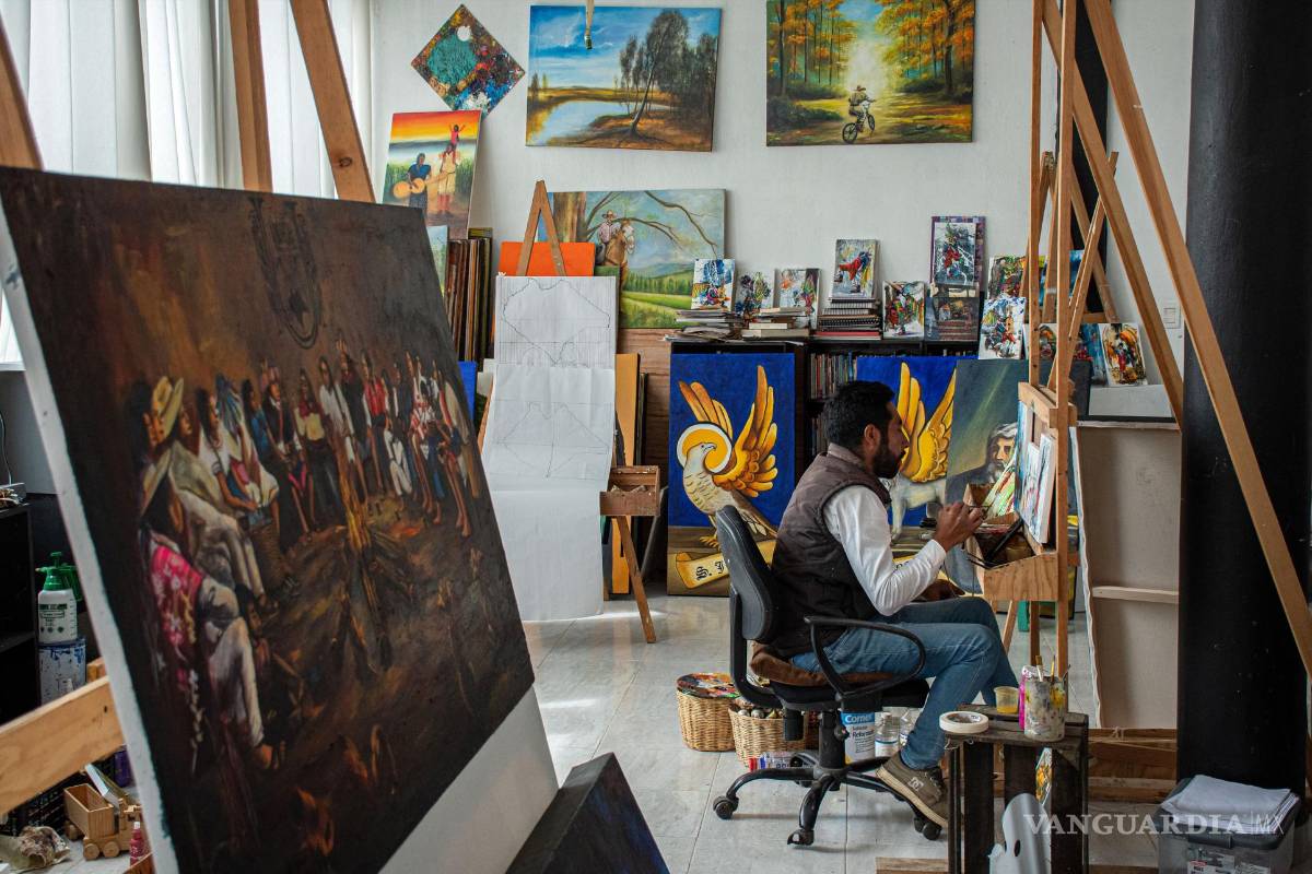 $!Un estudiante en el Centro Cultural Independiente ArTex de San Juan Chamula, Chiapas (México).