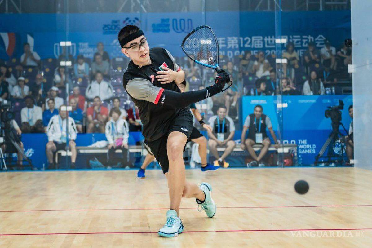 Eduardo Portillo gana bronce en raquetbol en los Juegos Mundiales Chengdú