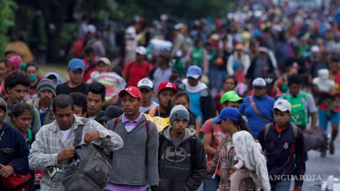 Caravana migrante arriba a Monterrey