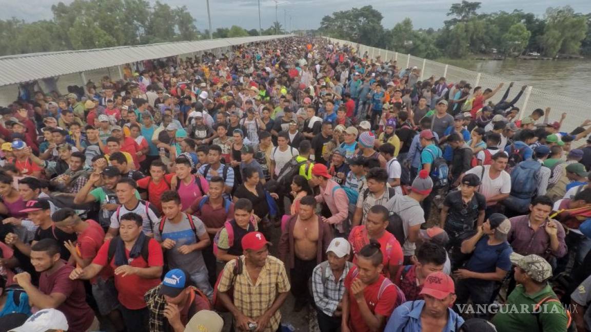 Reportan más de 14 mil hondureños en caravana migrante